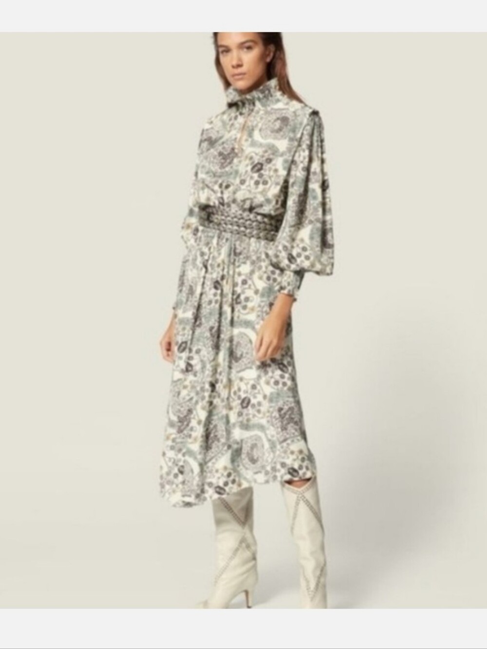 ISABEL MARANT CESCOTT PAISLEY MIDI DRESS